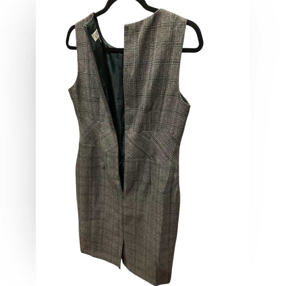 Kasper Gray Plaid Women's Dress size 8 - Picture 4 of 6